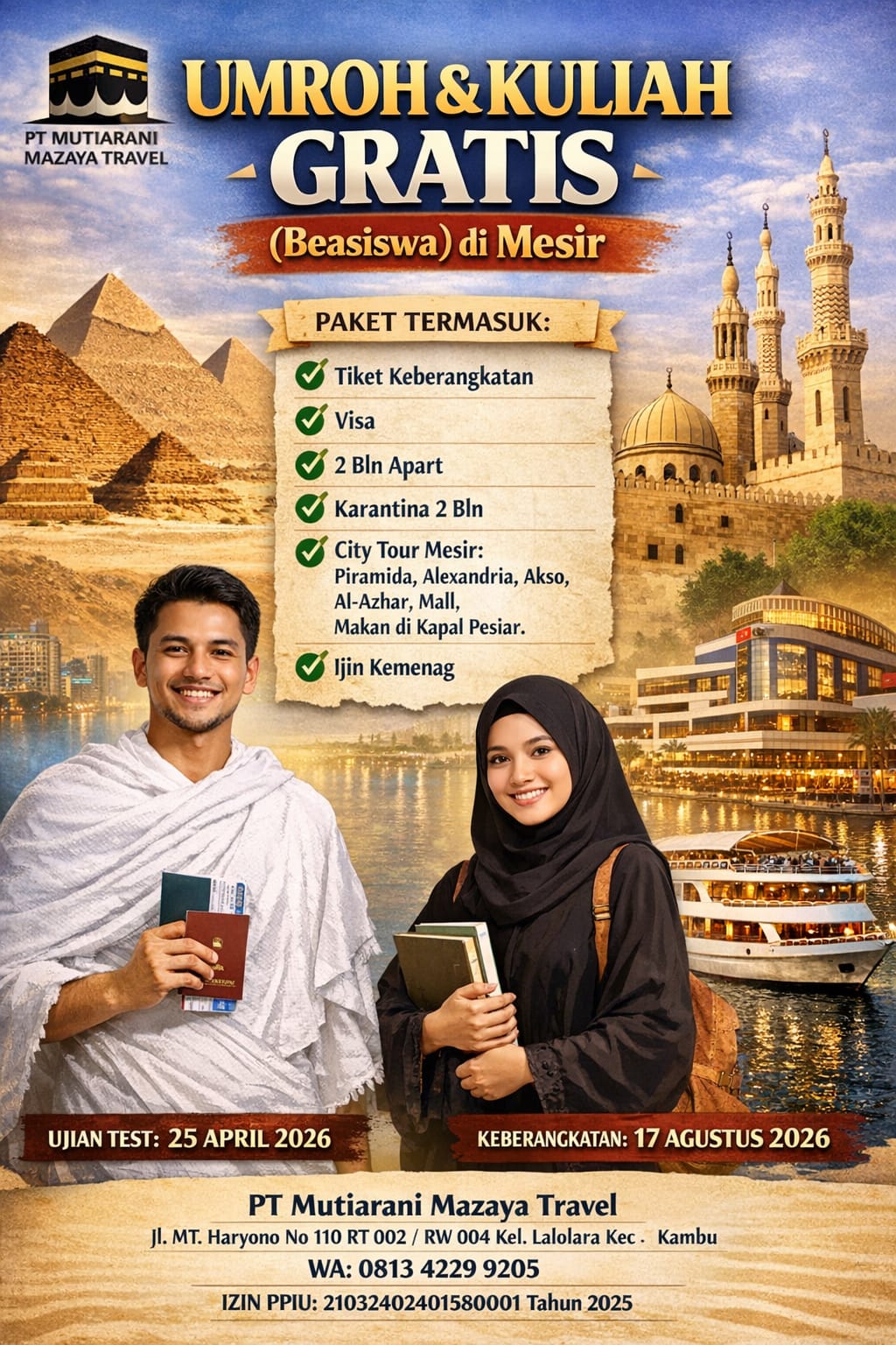 Brosur Umroh Plus Mesir (Beasiswa)